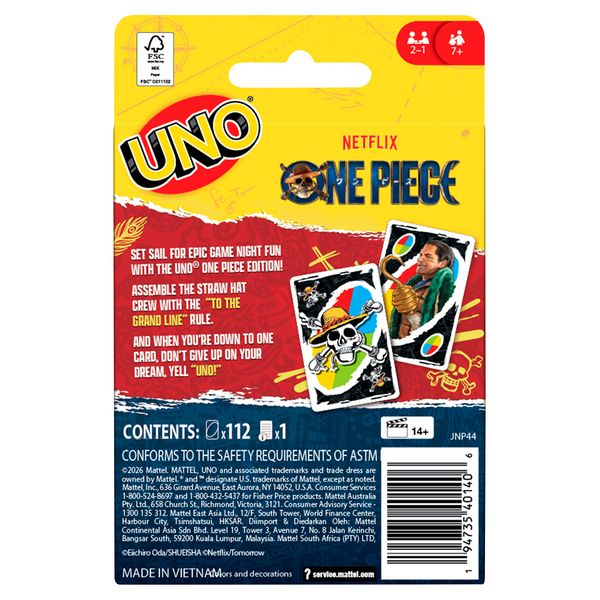 Produktbild: UNO One Piece.JNP44