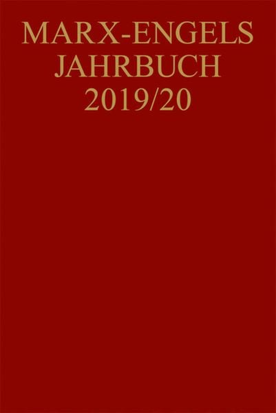 Produktbild: Marx-Engels-Jahrbuch 2019/20