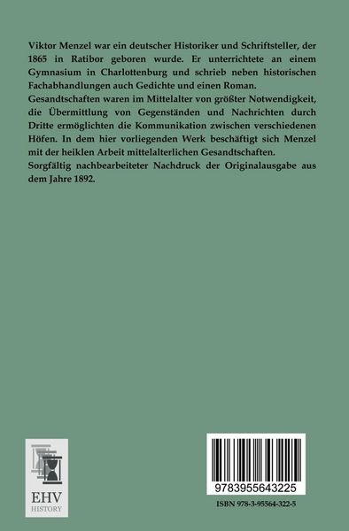 Produktbild: Deutsches Gesandtschaftswesen im Mittelalter