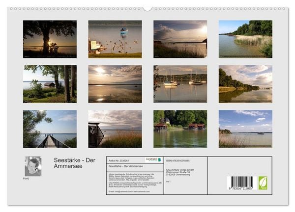 Produktbild: Seest&auml;rke - Der Ammersee (hochwertiger Premium Wandkalender 2026 DIN A2 quer), Kunstdruck in Hochglanz