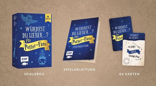 Kartenspiel: Würdest du lieber ...? Das Fragespiel für Harry Potter-Fans