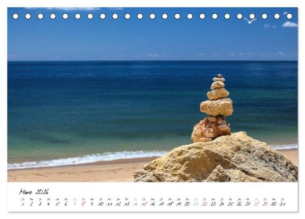 Produktbild: Portugals S&uuml;den - Die Algarve (Tischkalender 2026 DIN A5 quer), CALVENDO Monatskalender