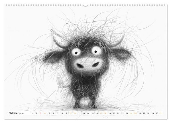 Produktbild: Tierisches Tohuwabohu (hochwertiger Premium Wandkalender 2026 DIN A2 quer), Kunstdruck in Hochglanz