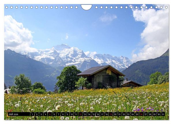 Produktbild: Berge im Berner Oberland (Wandkalender 2026 DIN A4 quer), CALVENDO Monatskalender