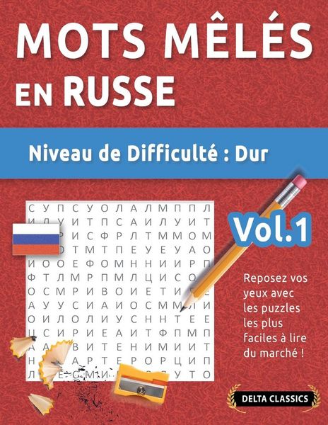 Produktbild: MOTS M&Ecirc;L&Eacute;S EN RUSSE - NIVEAU DE DIFFICULT&Eacute;