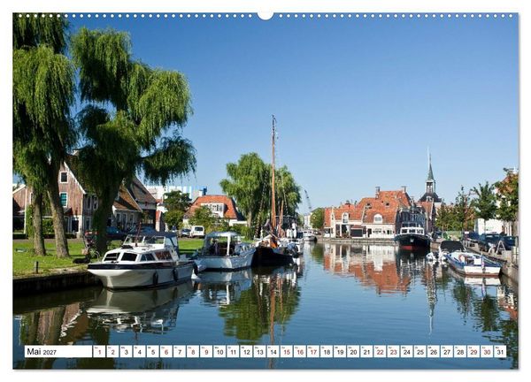 Produktbild: Hausbooturlaub Niederlande - Friesland und Groningen (Wandkalender 2027 DIN A2 quer), CALVENDO Monatskalender