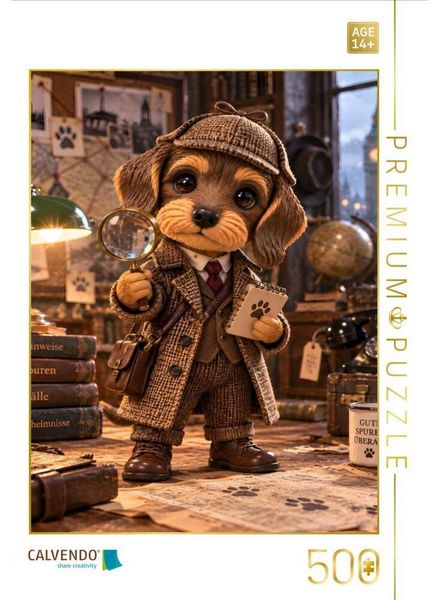 CALVENDO Puzzle Motte als Detektivin | 500 Teile Lege-Größe 48 × 36 cm Foto-Puzzle für Erwachsene