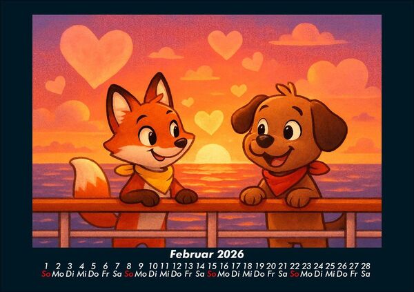 Produktbild: Finn & Wuff auf Kreuzfahrt 2026 Fotokalender DIN A5