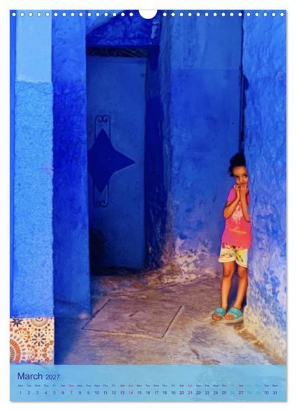 Produktbild: Chefchouen - The Blue City (Wall Calendar 2027 DIN A3 portrait), CALVENDO 12 Month Wall Calendar