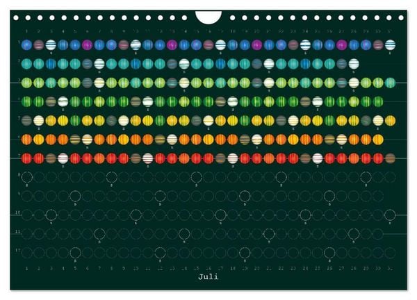 Produktbild: Perlenkalender (Wandkalender 2027 DIN A4 quer), CALVENDO Monatskalender