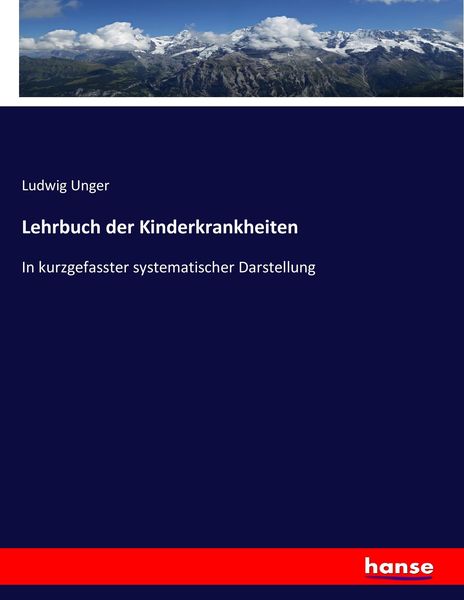 Produktbild: Lehrbuch der Kinderkrankheiten