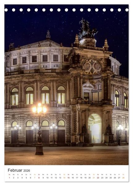 Produktbild: Highlights in Dresden (Tischkalender 2026 DIN A5 hoch), CALVENDO Monatskalender