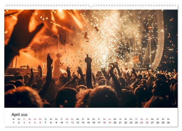 Produktbild: Festival Time (Wandkalender 2026 DIN A2 quer), CALVENDO Monatskalender