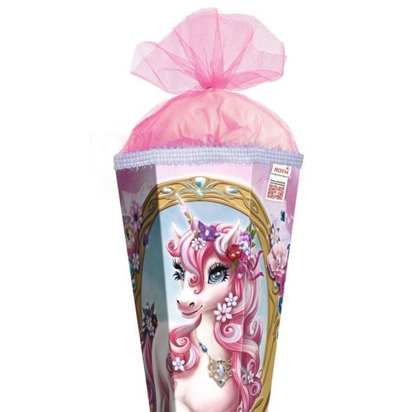 Produktbild: Motivschult&uuml;te 85 cm, Einhorn Beauty, Glitzerborte