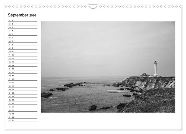 Produktbild: Leuchtt&uuml;rme der Westk&uuml;ste der USA (Wandkalender 2026 DIN A3 quer), CALVENDO Monatskalender