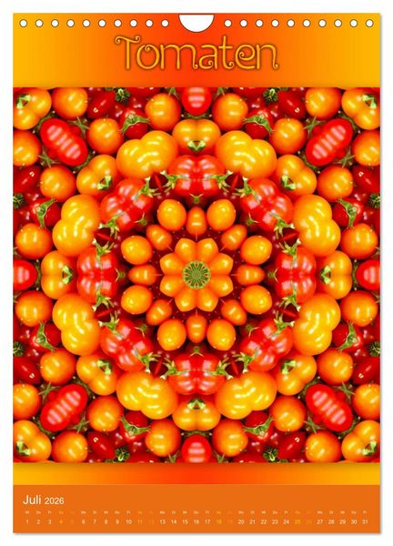 Produktbild: Kulinarische Mandalas (Wandkalender 2026 DIN A4 hoch), CALVENDO Monatskalender