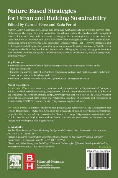 Produktbild: Nature Based Strategies for Urban and Building Sustainability
