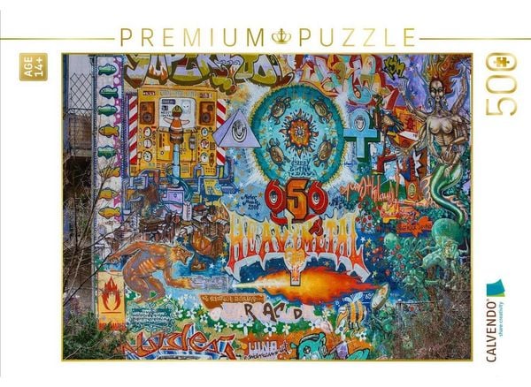 CALVENDO Puzzle Dresden-Neustadt Jordanstraße / Ecke Förstereistraße | 500 Teile Lege-Größe 48 × 36 cm Foto-Puzzle für Erwachsene