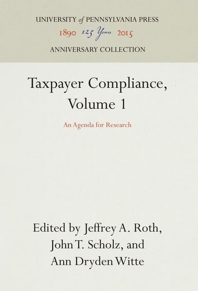 Produktbild: Taxpayer Compliance, Volume 1