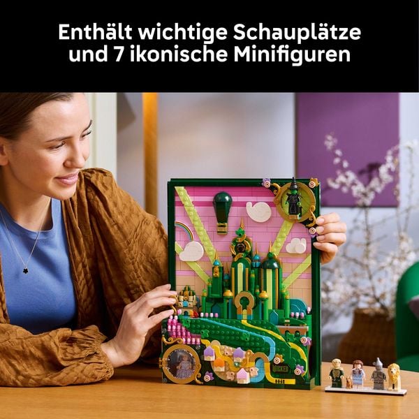 Produktbild: LEGO Wicked 75685 Emerald City Wandkunst, DIY Set f&uuml;r Erwachsene