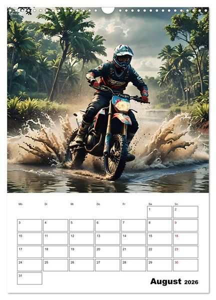 Produktbild: Vollgas und Adrenalin - Motocross-Action pur! (Wandkalender 2026 DIN A3 hoch), CALVENDO Monatskalender