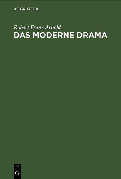 Produktbild: Das moderne Drama