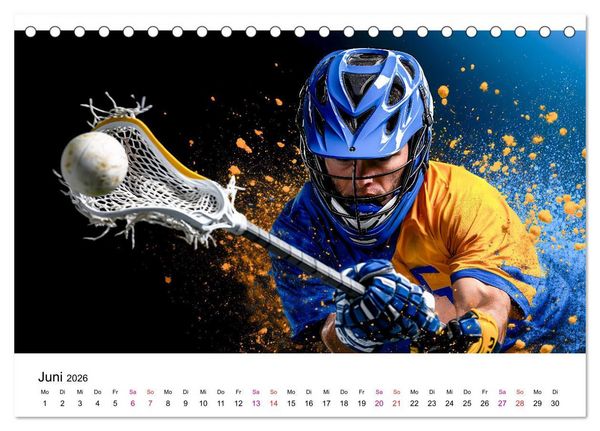 Produktbild: Lacrosse cool (Tischkalender 2026 DIN A5 quer), CALVENDO Monatskalender