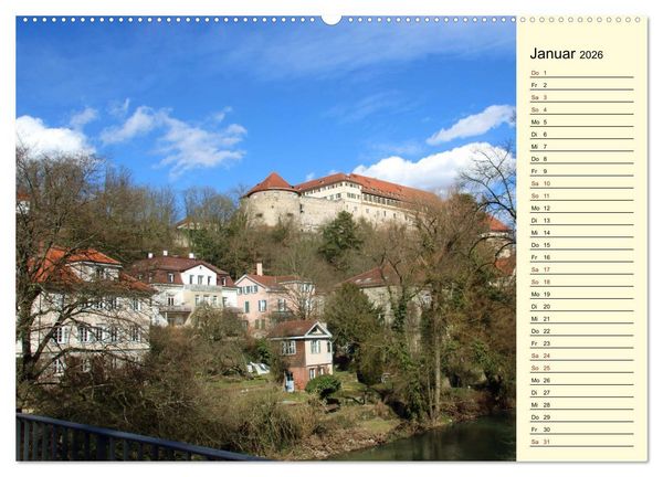 Produktbild: T&uuml;bingen erleben (Wandkalender 2026 DIN A2 quer), CALVENDO Monatskalender
