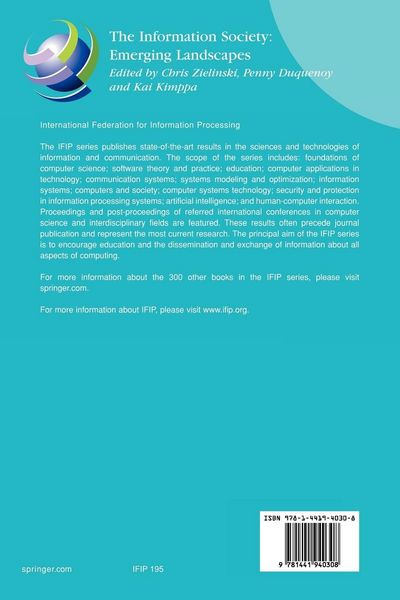 Produktbild: The Information Society: Emerging Landscapes