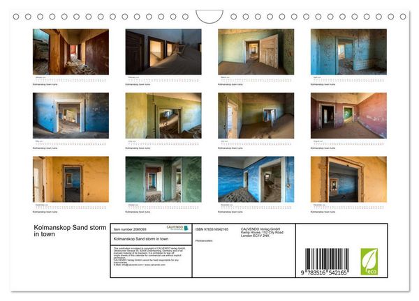 Produktbild: Kolmanskop Sand storm in town (Wall Calendar 2026 DIN A4 landscape), CALVENDO 12 Month Wall Calendar