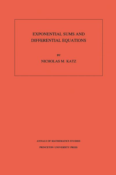 Produktbild: Exponential Sums and Differential Equations