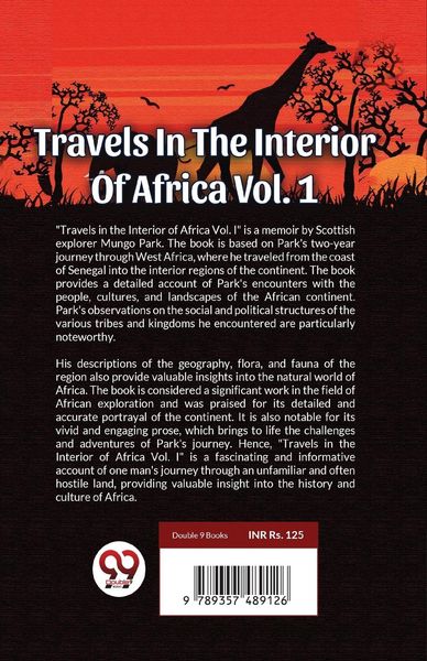 Produktbild: Travels In The Interior Of Africa Vol. 1