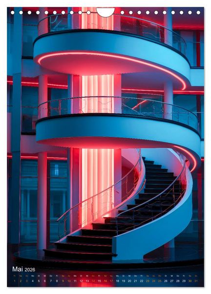 Produktbild: Treppen Architektur (Wandkalender 2026 DIN A4 hoch), CALVENDO Monatskalender