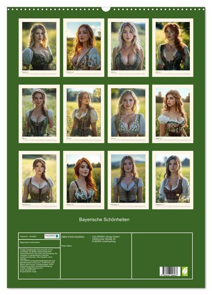Produktbild: Bayerische Sch&ouml;nheiten (Wandkalender 2026 DIN A2 hoch), CALVENDO Monatskalender