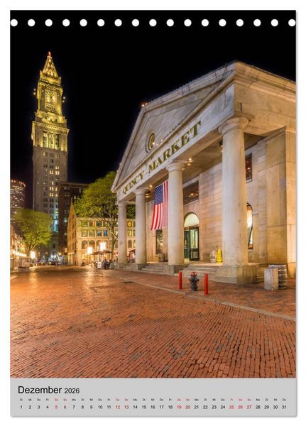 Produktbild: BOSTON Historie und urbane Idylle (Tischkalender 2026 DIN A5 hoch), CALVENDO Monatskalender