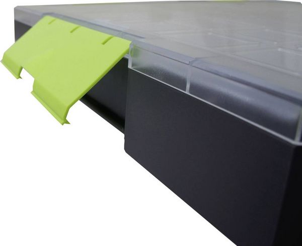 Produktbild: VISO Sortimentskoffer (L x B x H) 375 x 70 x 425 mm Anzahl F&auml;cher: 21 feste Unterteilung Inhalt 1 St.