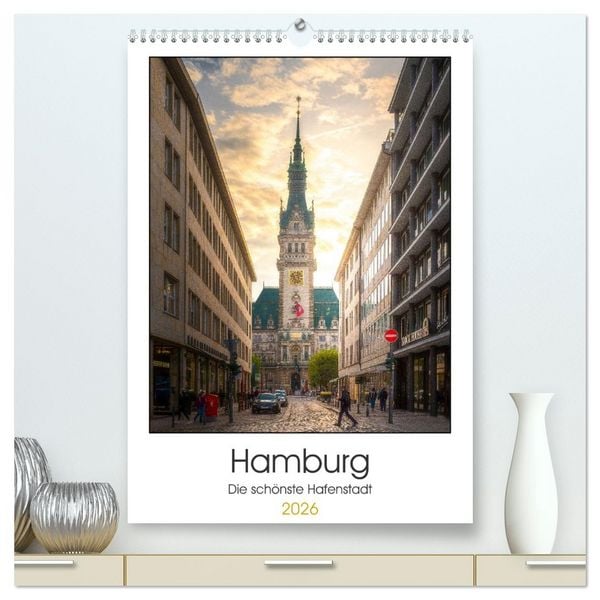 Produktbild: Hamburg - Die sch&ouml;nste Hafenstadt (hochwertiger Premium Wandkalender 2026 DIN A2 hoch), Kunstdruck in Hochglanz