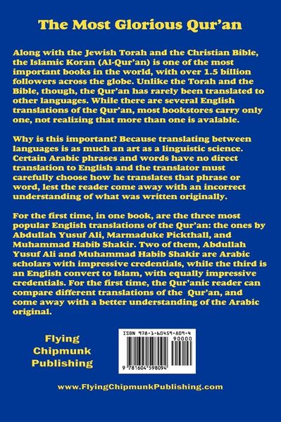 Produktbild: Three Translations of The Koran (Al-Qur'an) Side-by-Side