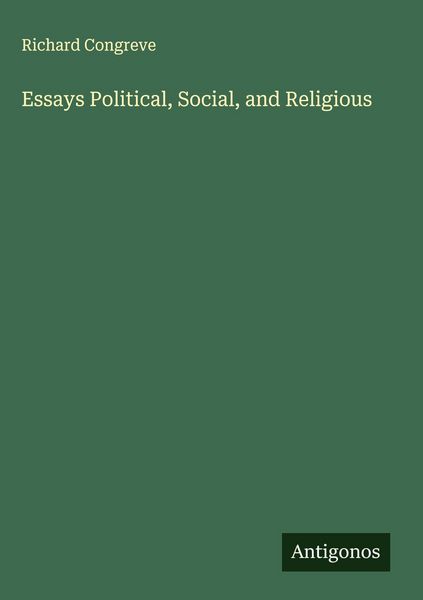 Produktbild: Essays Political, Social, and Religious