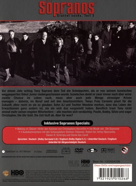 Produktbild: Die Sopranos - Staffel 6.2 [4 DVDs]