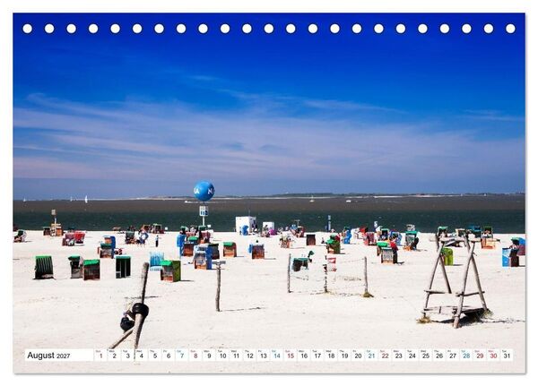 Produktbild: The German North Sea coast (Desk Calendar 2027 DIN A5 landscape), CALVENDO 12 Month DeskCalendar