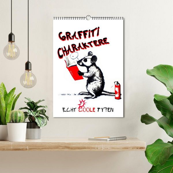 Produktbild: Graffiti Charaktere (Wandkalender 2026 DIN A3 hoch), CALVENDO Monatskalender