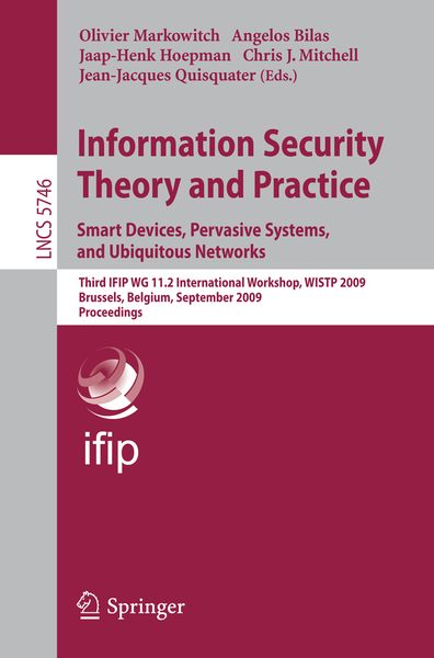 Produktbild: Information Security Theory and Practice. Smart Devices, Pervasive Systems, and Ubiquitous Networks