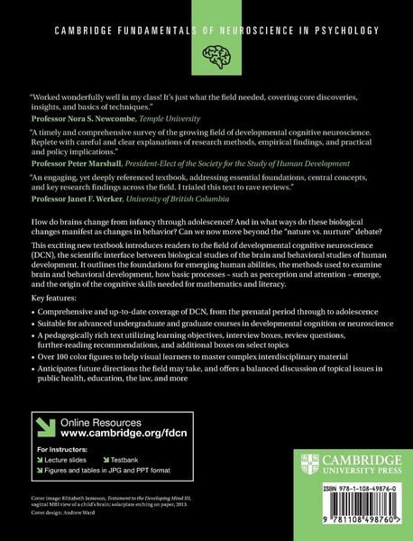 Produktbild: Fundamentals of Developmental Cognitive Neuroscience
