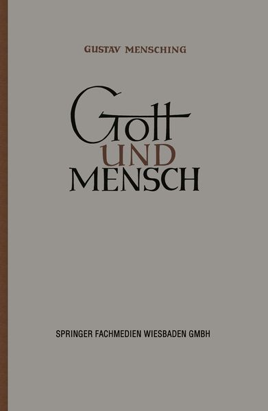 Produktbild: Gott und Mensch