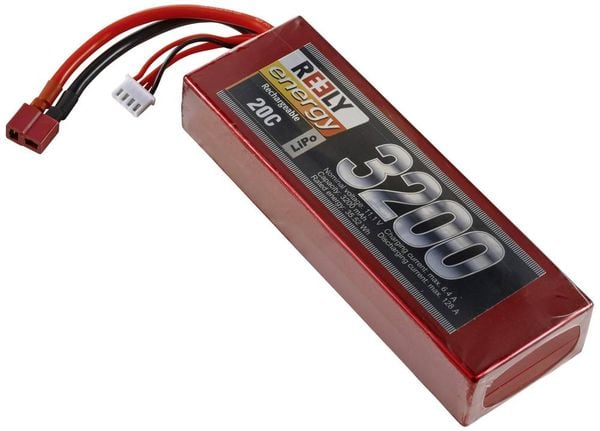 Produktbild: Reely Modellbau-Akkupack (LiPo) 11.1V 3200 mAh Zellen-Zahl: 3 Hardcase T-Stecksystem