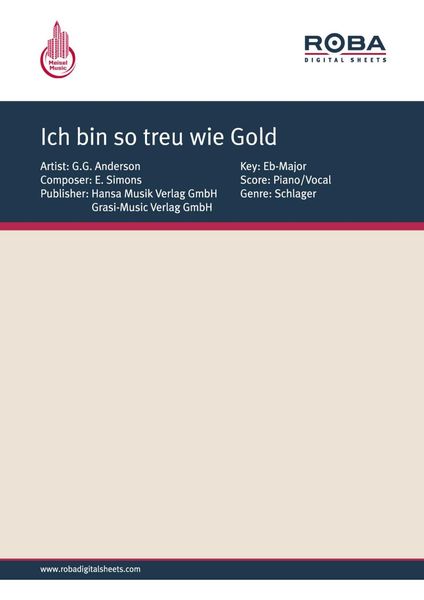Produktbild: Ich bin so treu wie Gold