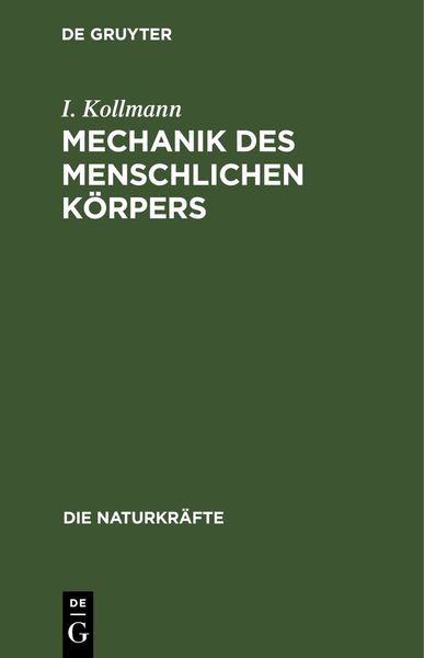 Produktbild: Mechanik des menschlichen K&ouml;rpers
