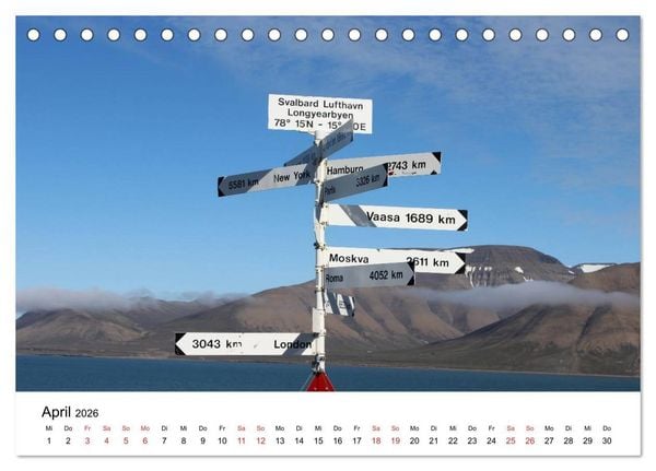 Produktbild: Svalbard 2026 (Tischkalender 2026 DIN A5 quer), CALVENDO Monatskalender