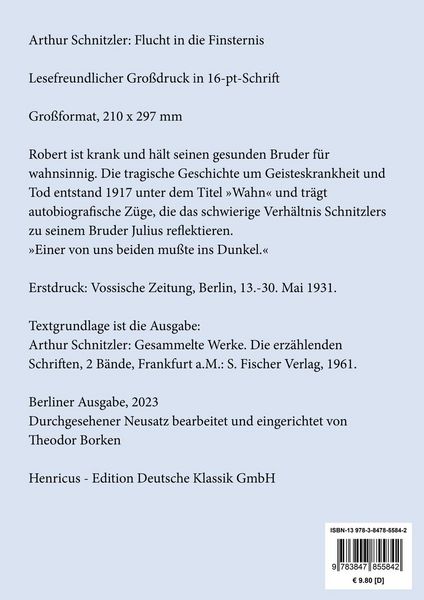 Produktbild: Flucht in die Finsternis (Gro&szlig;druck)